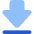 Arrow Outline Download Icon from Core Flat Set