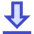 Arrow Outline Download Icon from Sharp Duo Set
