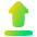 Arrow Outline Upload Icon from Plump Gradient Set