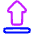 Arrow Outline Upload Icon from Plump Neon Set