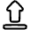 Arrow Outline Upload Icon from Plump Line Set