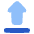 Arrow Outline Upload Icon from Plump Flat Set
