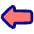 Thick Arrow Left Icon from Plump Pop Set