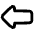 Thick Arrow Left Icon from Plump Remix Set