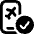 Plane Boarding Pass Smartphone Check Icon from Ultimate Bold Set