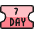 Ticket Day 7 icon - Free transparent PNG, SVG. No sign up needed.