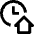 Clock Home Icon from Nova Line Set