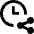 Clock Share Icon from Nova Line Set