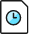 Time Clock File 1 Icon from Ultimate Colors Set | Free Download as SVG Vector and Transparent PNG | Streamline icons