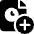 Time Clock File Add Icon from Ultimate Bold Set