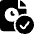 Time Clock File Check Icon from Ultimate Bold Set