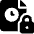 Time Clock File Lock Icon from Ultimate Bold Set