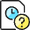 Time Clock File Question Icon from Ultimate Colors Set