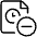 Time Clock File Subtract Icon from Ultimate Light Set