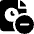 Time Clock File Subtract Icon from Ultimate Bold Set