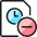 Time Clock File Subtract Icon from Ultimate Colors Set