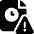 Time Clock File Warning Icon from Ultimate Bold Set