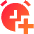 Add Alert Clock Icon from Sharp Gradient Set
