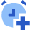 Add Alert Clock Icon from Sharp Flat Set