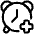 Add Alert Clock Icon from Plump Line Set