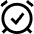 Alarm Check On Icon from Sharp Line Set