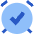Alarm Check On Icon from Sharp Flat Set