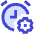 Alarm Clock Setting Gear Icon from Sharp Duo Set