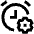 Alarm Clock Setting Gear Icon from Sharp Line Set
