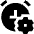 Alarm Clock Setting Gear Icon from Sharp Solid Set