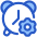Alarm Clock Setting Gear Icon from Plump Duo Set
