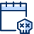 Calendar Skull icon - Free transparent PNG, SVG. No sign up needed.