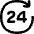 Clock 24 Hours icon - Free transparent PNG, SVG. No sign up needed.