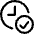 Clock Checked Icon from Ultimate Regular Set