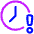Clock Important Time Icon from Plump Neon Set