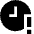 Clock Important Time Icon from Sharp Solid Set