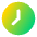 Clock Solo Icon from Plump Gradient Set