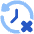 History Arrow Delete Icon from Plump Flat Set