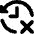 History Arrow Delete Icon from Core Solid Set