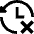 History Arrow Delete Icon from Sharp Solid Set