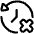 History Arrow Delete Icon from Plump Line Set