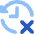 History Arrow Delete Icon from Core Flat Set