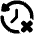 History Arrow Delete Icon from Plump Solid Set