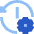 History Arrow Manage Icon from Sharp Flat Set