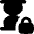 Hourglass Time Lock Icon from Flex Solid Set