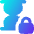 Hourglass Time Lock Icon from Flex Gradient Set