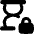 Hourglass Time Lock Icon from Flex Remix Set