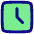 Square Clock Icon from Plump Pop Set