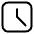 Square Clock Icon from Ultimate Regular Set