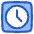 Square Clock Icon from Plump Duo Set