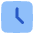 Square Clock Icon from Plump Flat Set